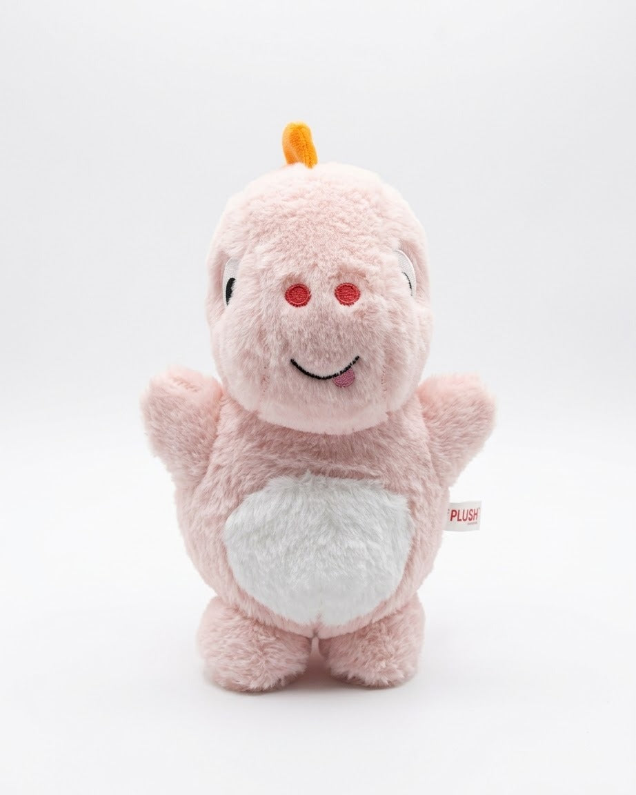 Pembe peluş dinozor oyuncak