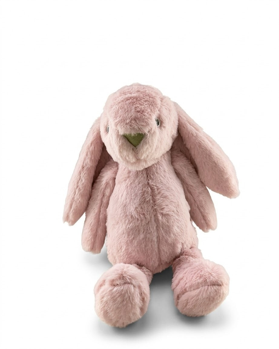 Pembe uzun kulaklı peluş tavşan
